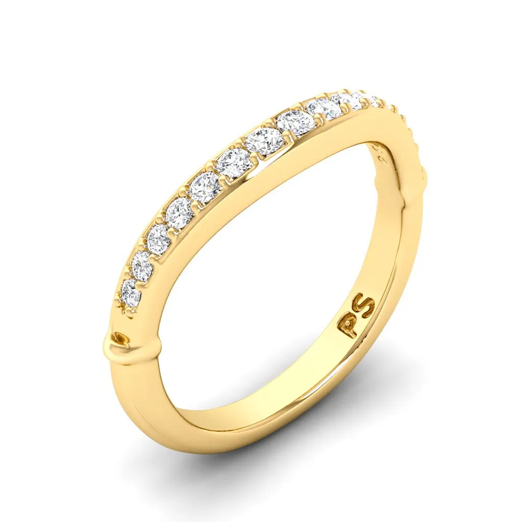 0.20 CT Round Cut Diamonds - Wedding Band