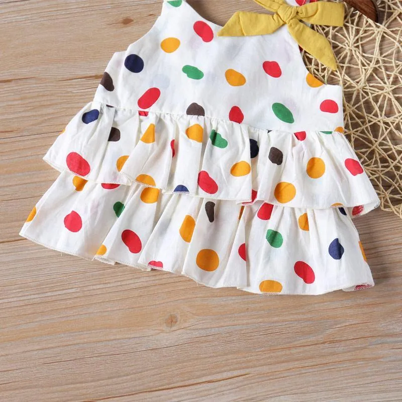 2-piece Polka Dot Sling Top & Pants for Toddler Girl