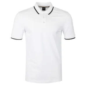 BOSS Parlay 190 Polo Shirt in White