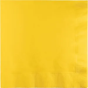 Bulk School Bus Yellow Dinner Napkins 3 Ply (250 per Case)