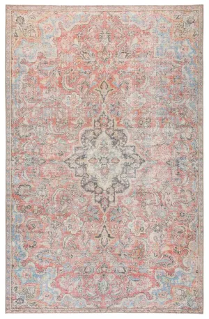 Chateau CHT01 Red/Light Blue Rug