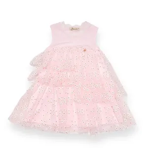 Daisy Mesh Tiered Dress