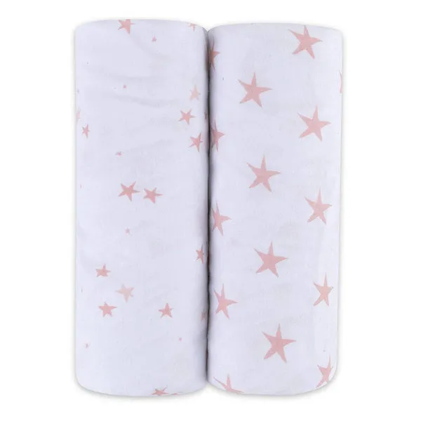 Ely's & Co. Cotton Crib Sheet - 2 Pack