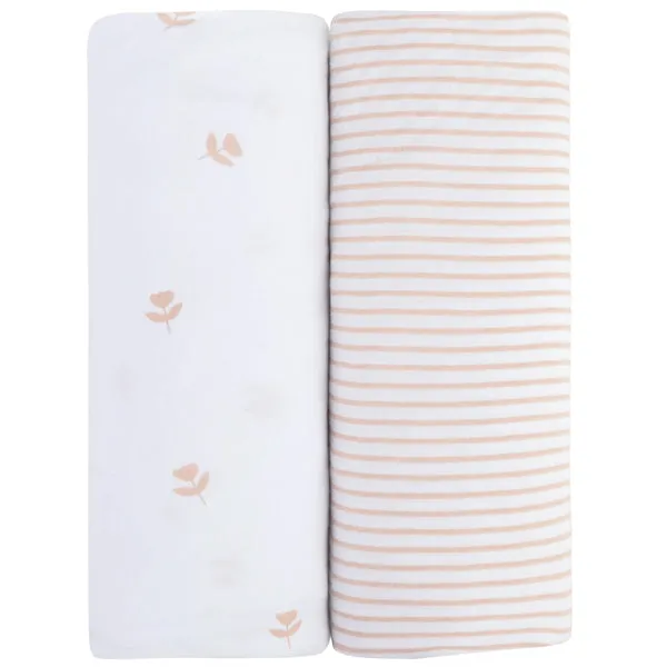 Ely's & Co. Cotton Crib Sheet - 2 Pack