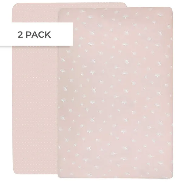 Ely's & Co. Cotton Crib Sheet - 2 Pack