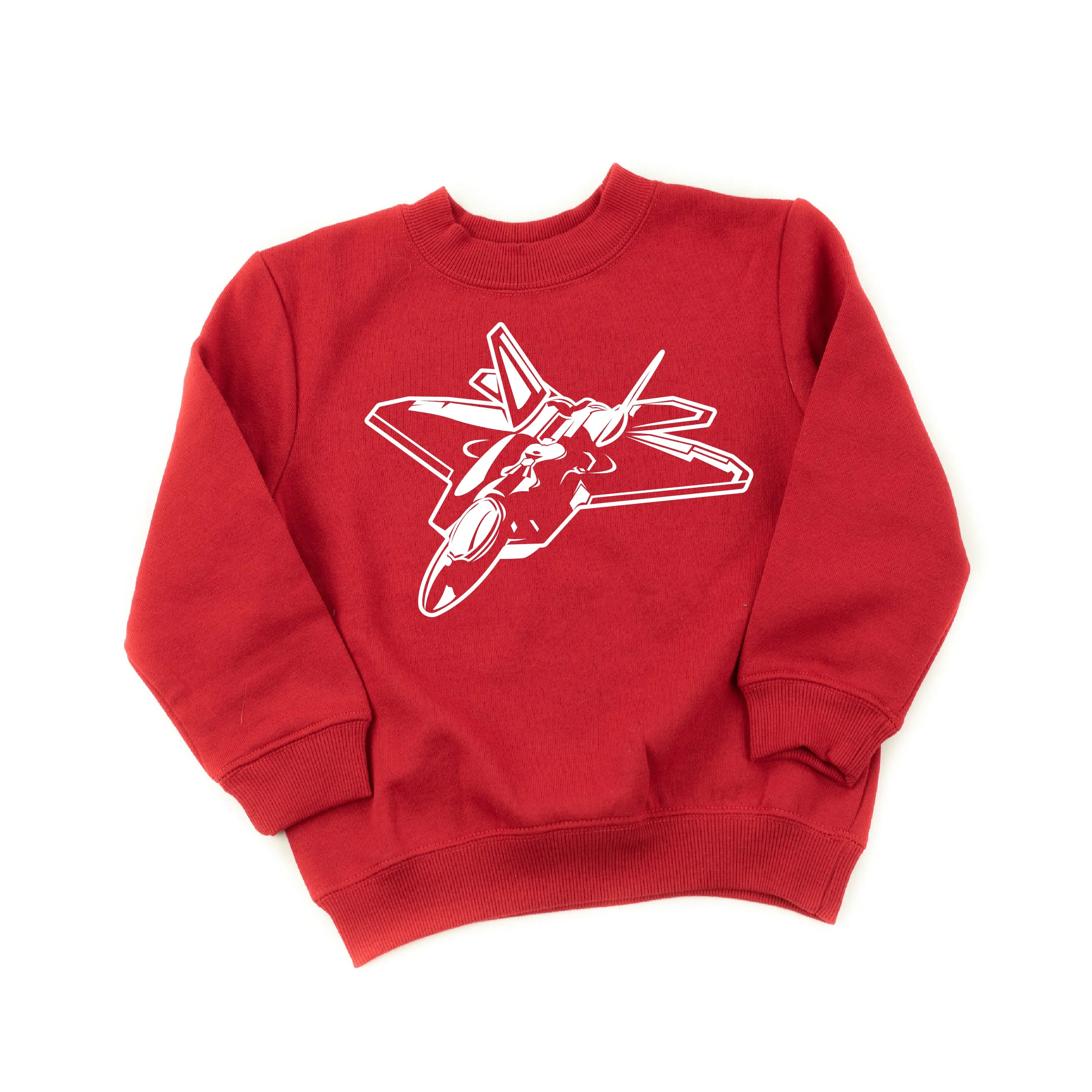 FIGHTER JET - Minimalist Design - Child Sweater