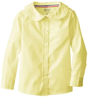 French Toast Girls' Long Sleeve Peter Pan Blouse