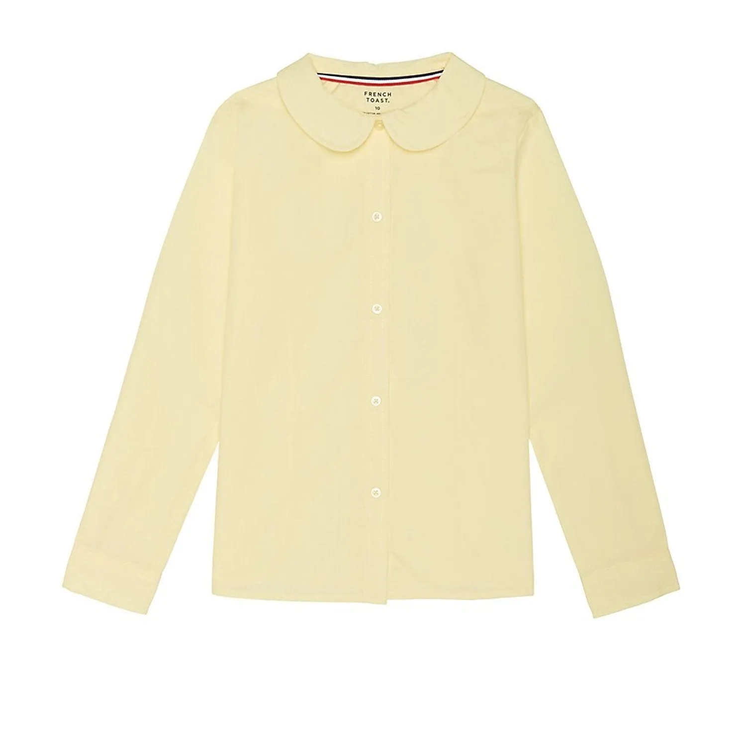 French Toast Girls' Long Sleeve Peter Pan Collar Blouse