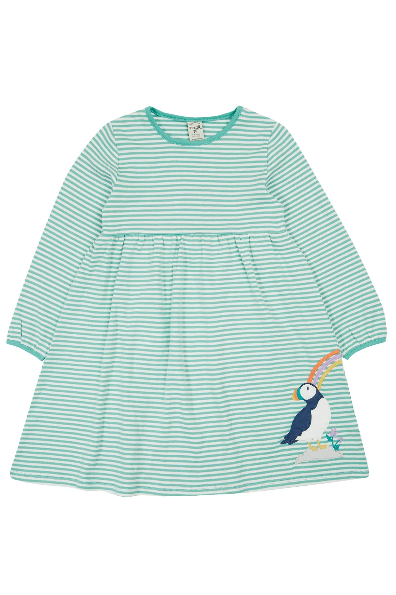 Frugi Baby Girls Dolcie Puffin Dress