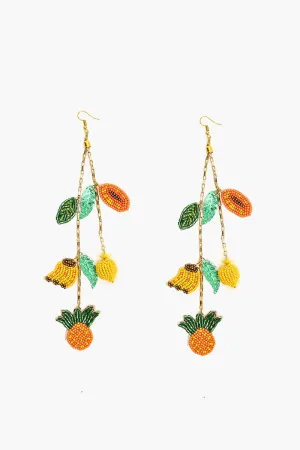 Fruits Hanging Beaded Earrings