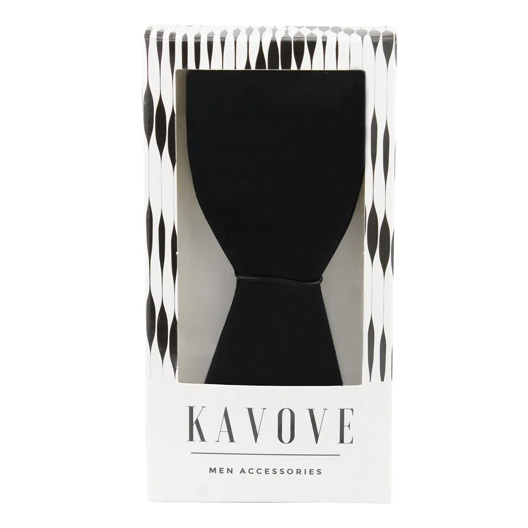 Kavove Classy Black Colour Open Bow Tie