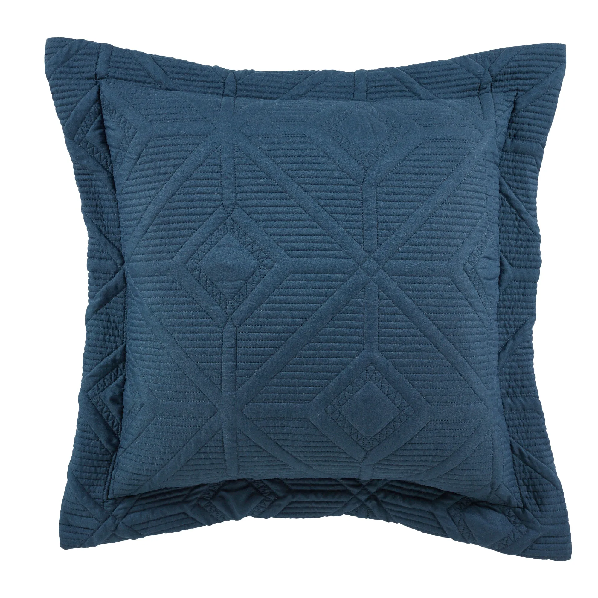 Kazimir Navy Square Cushion by Bianca