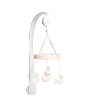 Mamas & Papas Musical Cot Mobile - Floral Swans