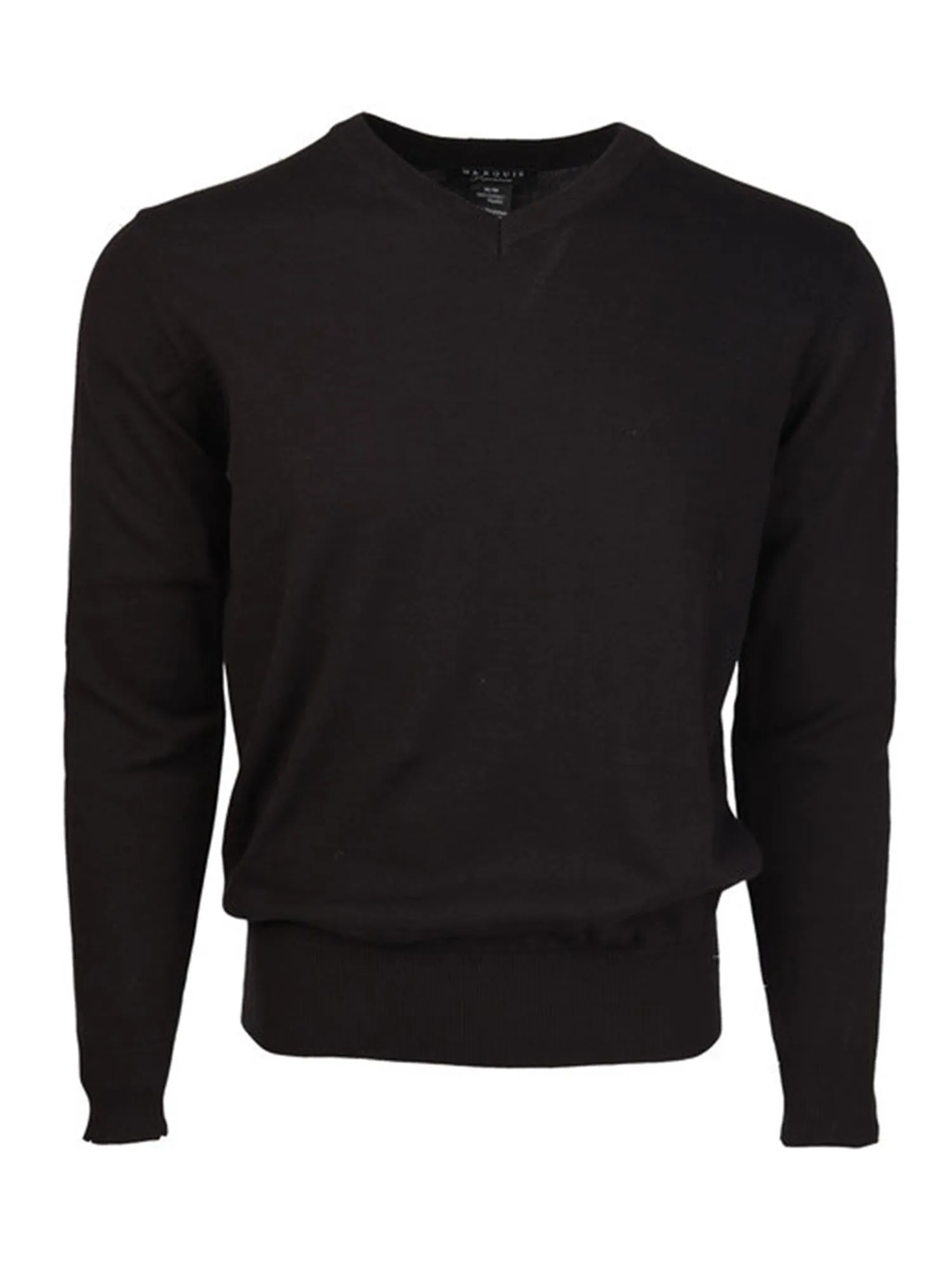 Marquis Modern Fit Solid V-neck Cotton Sweater