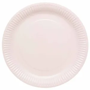 Marshmallow Pastel Pink Party Plates x 8