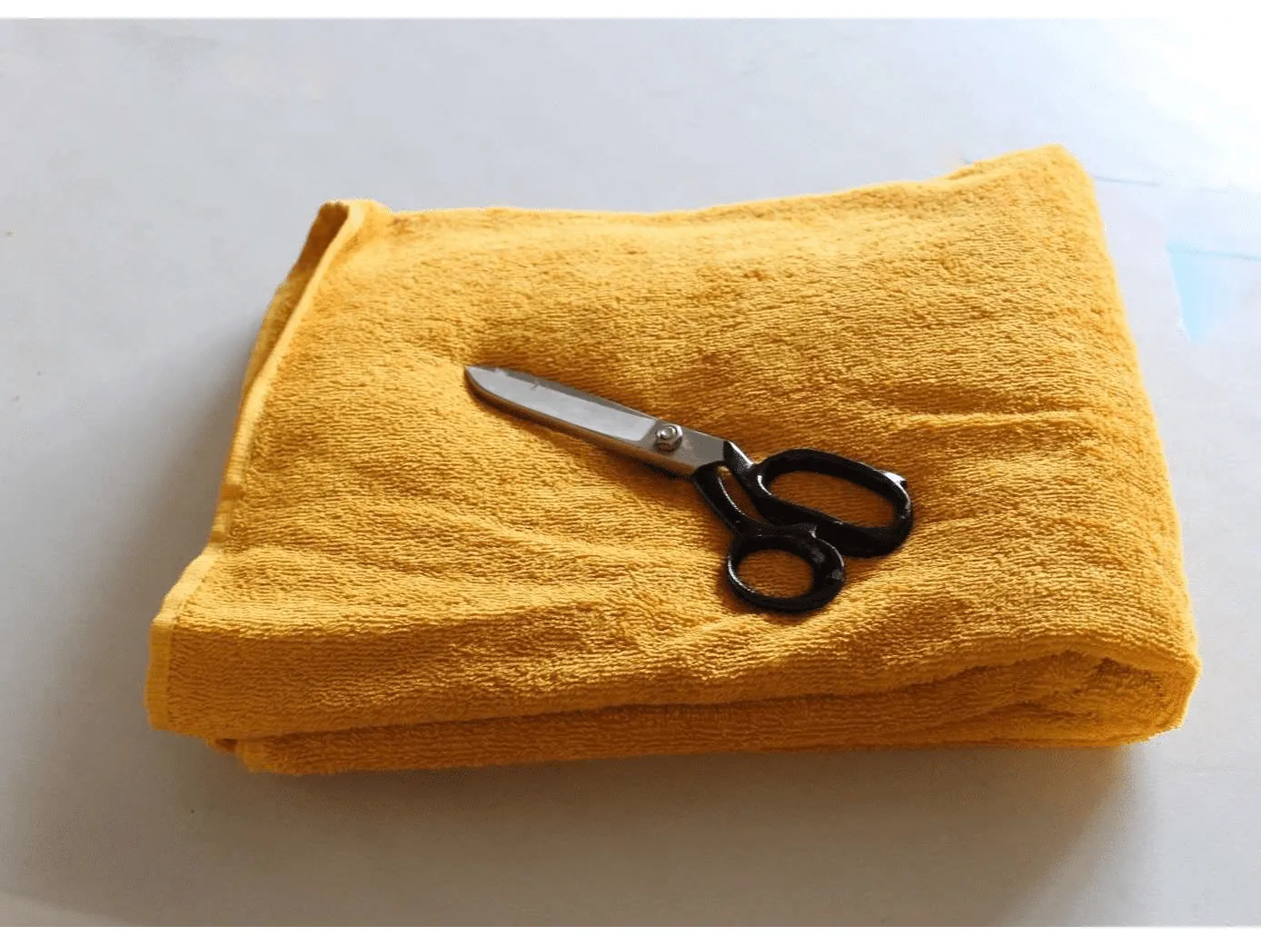 Mustard Yellow - Pure Cotton Thick Luxury Towelling Fabric - 400 gsm