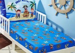 Pirates Treasure Hunt Toddler Sheet Set