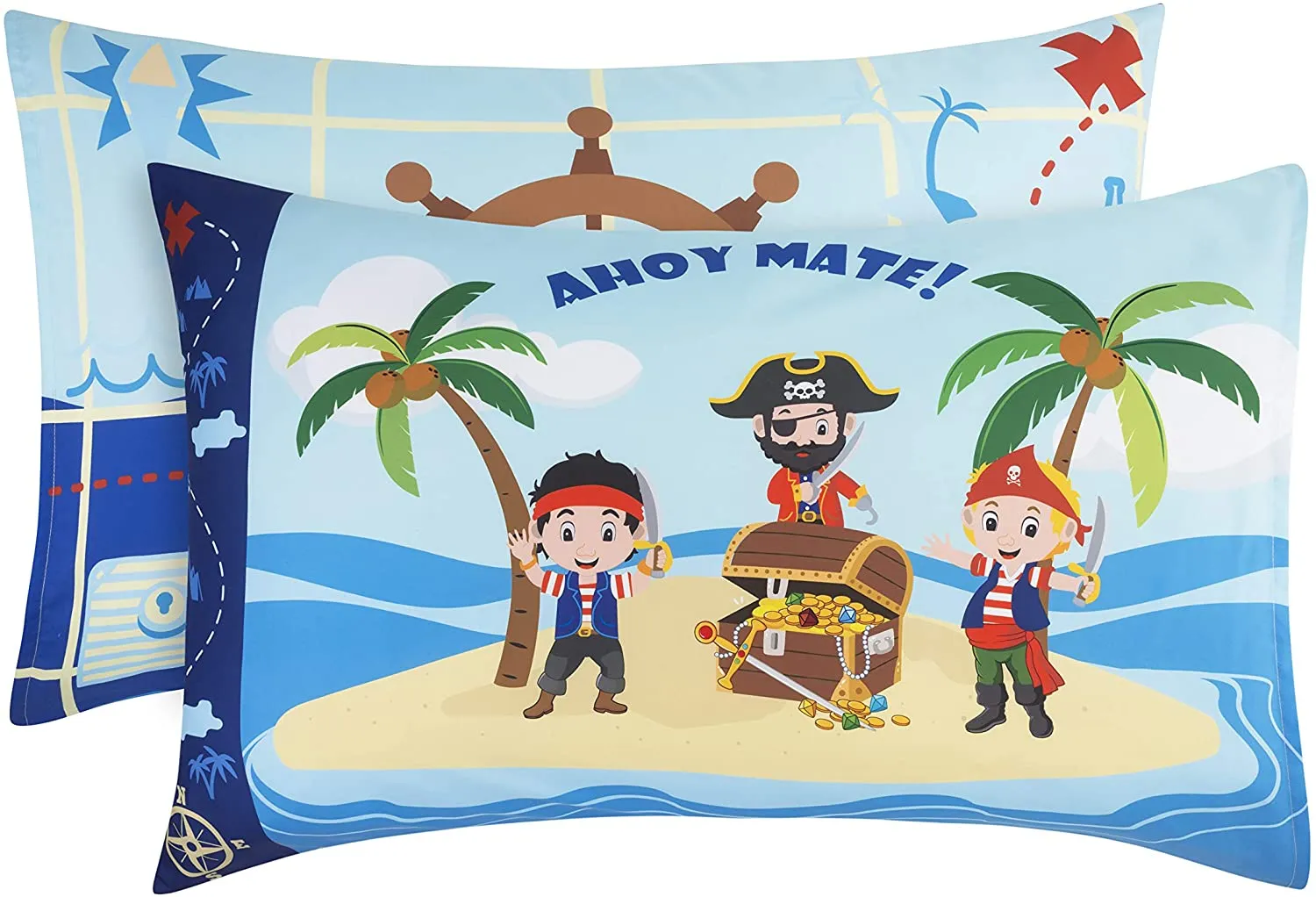 Pirates Treasure Hunt Toddler Sheet Set