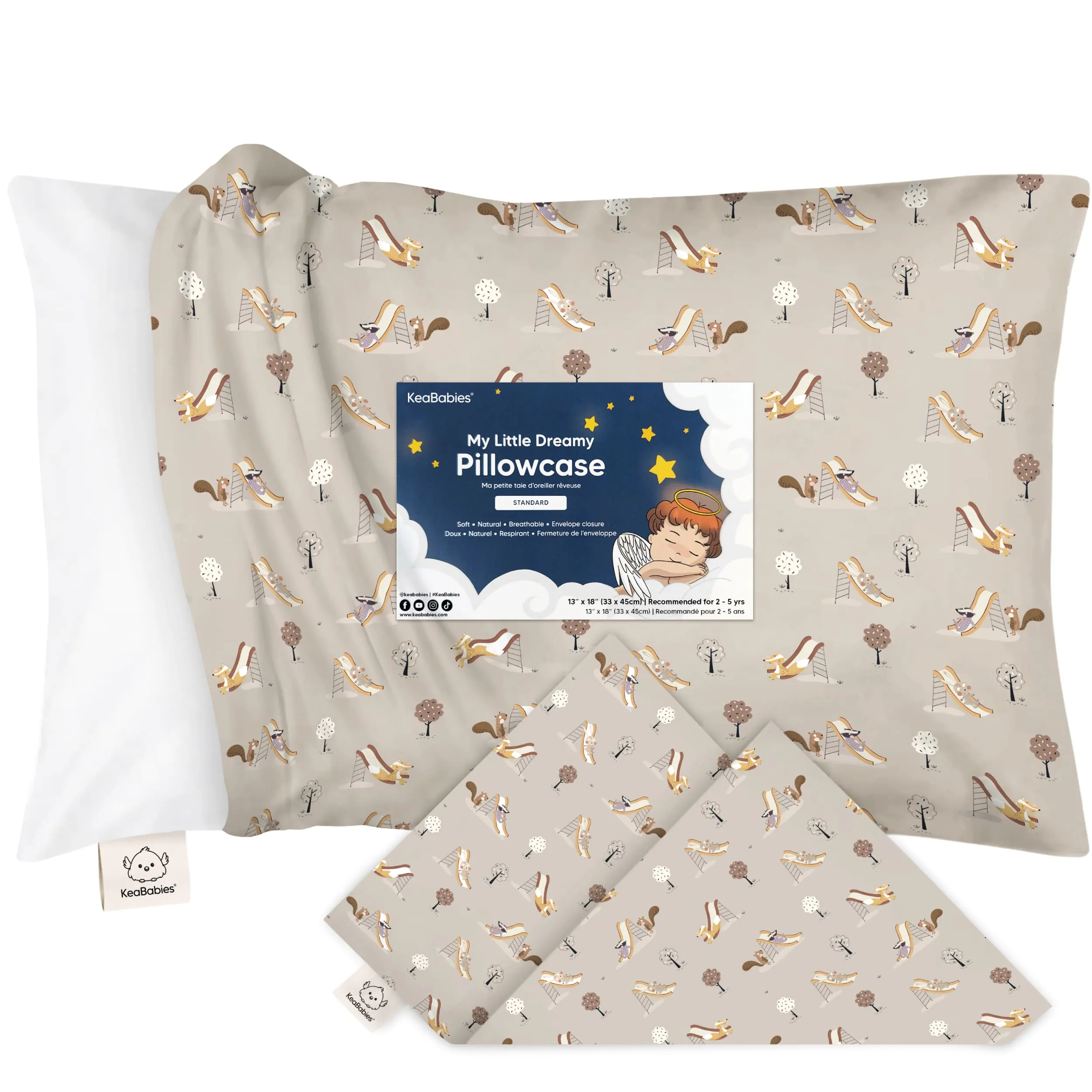 Printed Toddler Pillowcase 13X18"