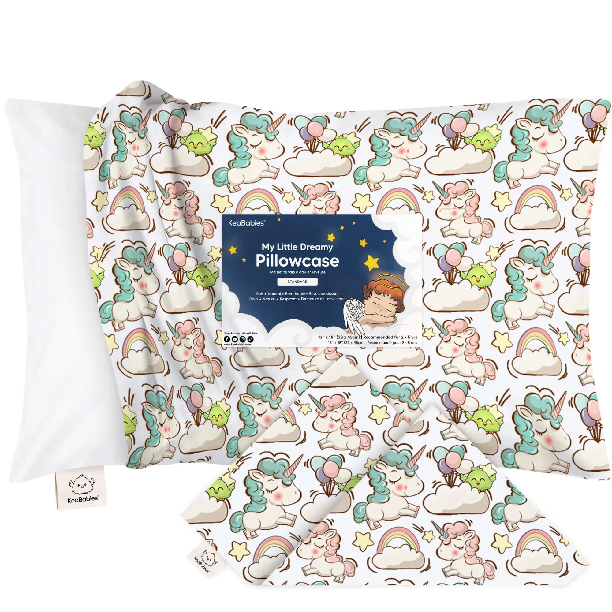 Printed Toddler Pillowcase 13X18"