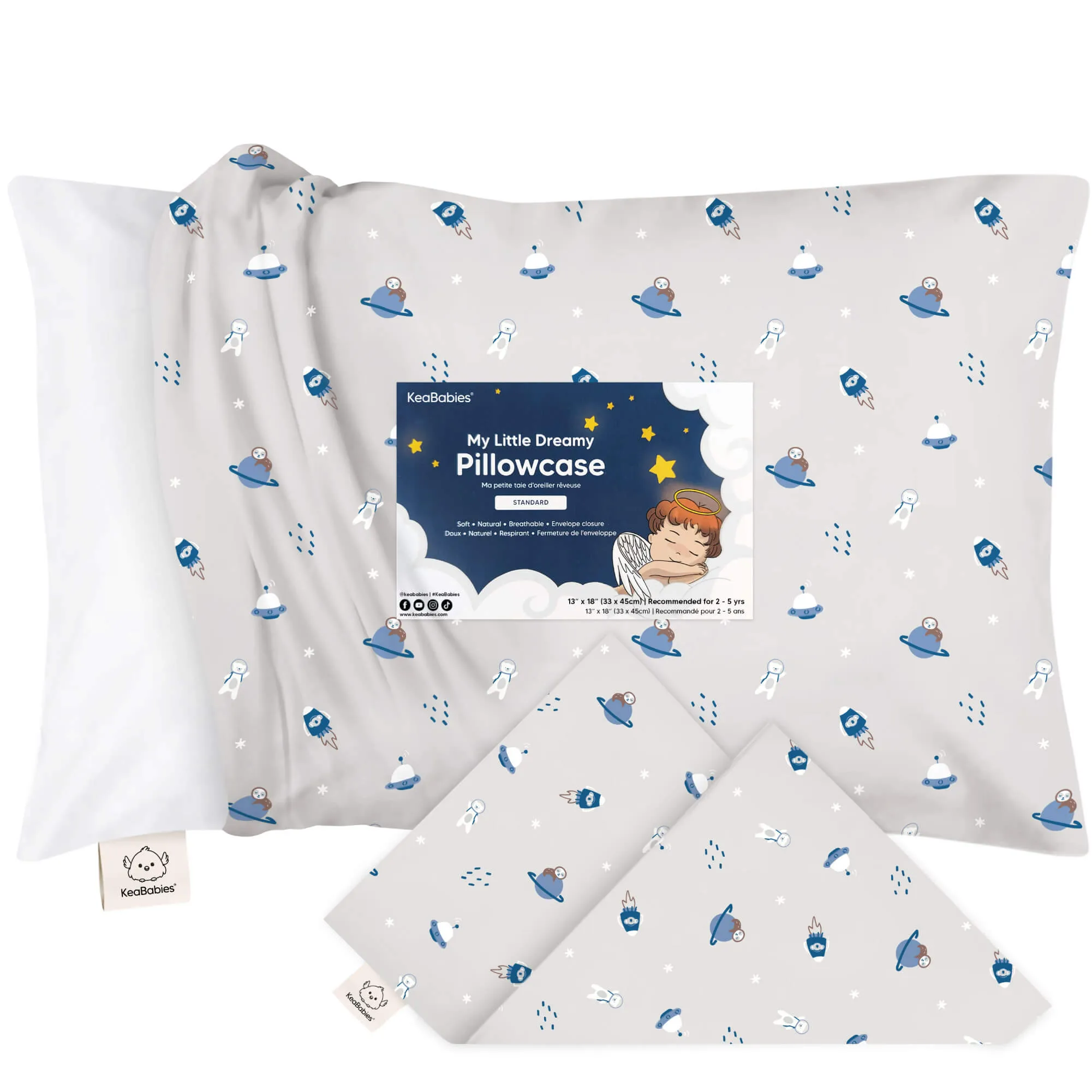 Printed Toddler Pillowcase 13X18"