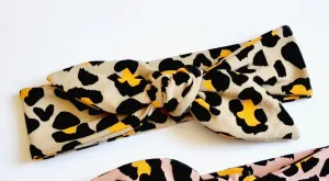 Sand Leopard Print Hairtie