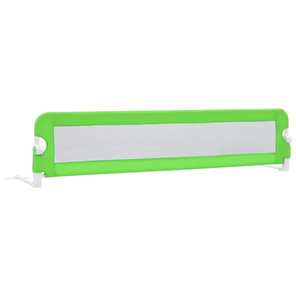 Toddler Safety Bed Rail Green 180x42 cm Polyester