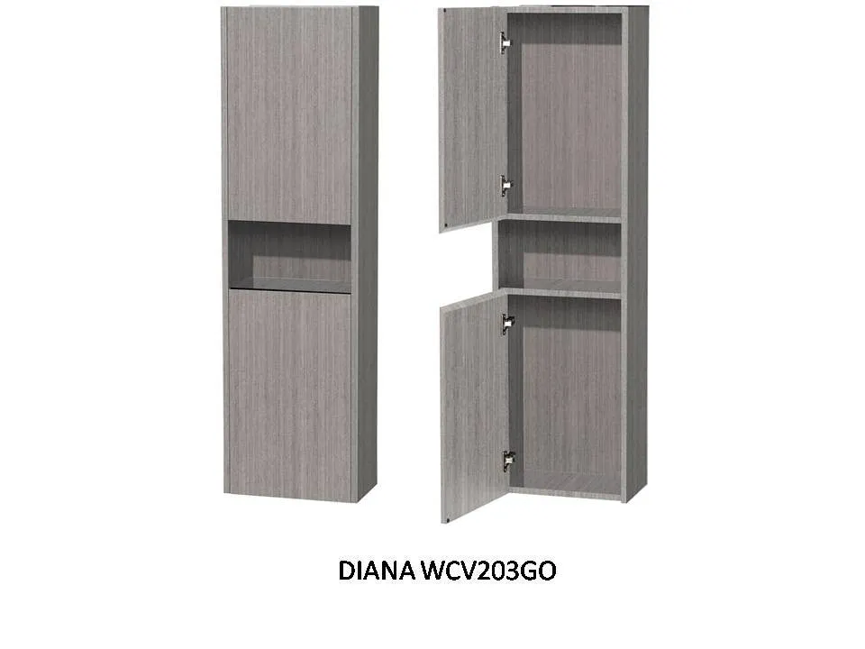 WYNDHAM COLLECTION Centra 24" Bathroom Vanity Set - Gray Oak