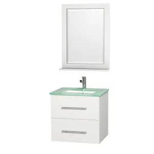 WYNDHAM COLLECTION Centra 24" Bathroom Vanity Set - White