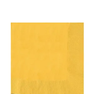 Yellow Sunshine Lunch Napkins | 40ct